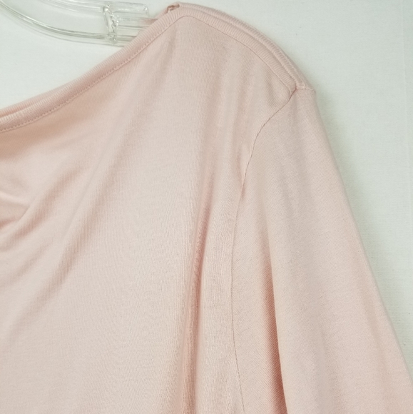 NEW Caslon Pink Boatneck Cotton Blend T-shirt 1X - Picture 3 of 9